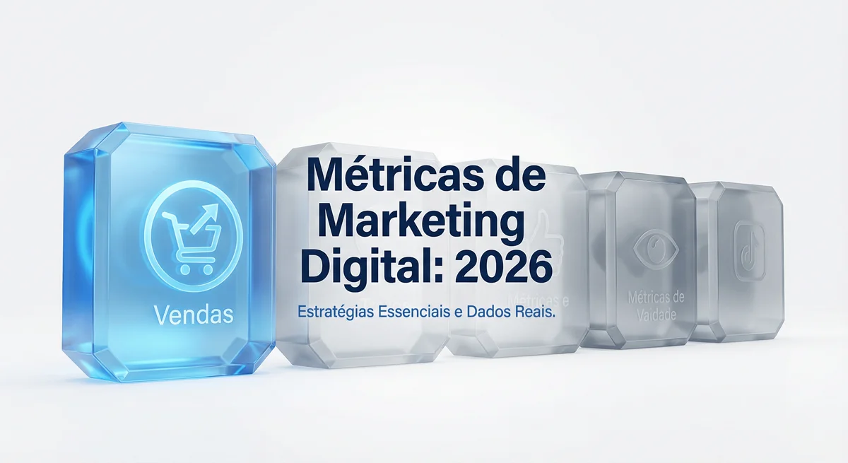 Dashboard de análise de performance e métricas em monitor de portátil